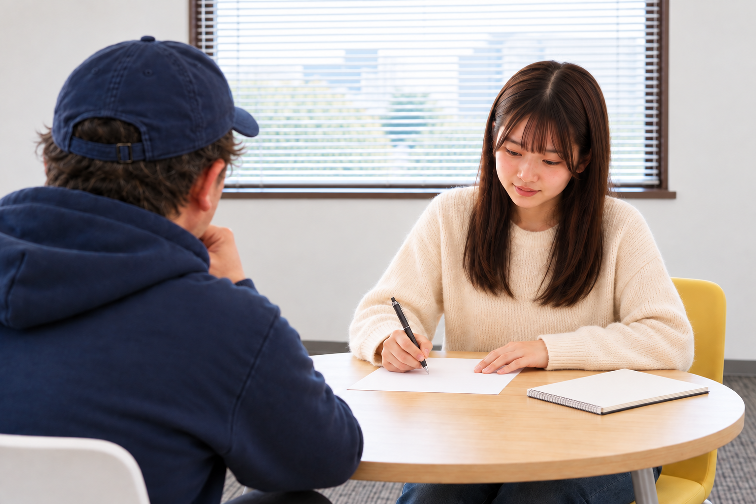 小さな教室で受験生が自分で課題に取り組む練習のイメージ